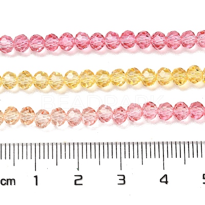Transparent Painted Glass Beads Strands X1-DGLA-A034-T4mm-A07-1