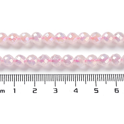 Electroplated Natural Rose Quartz Beads Strands G-Z038-A03-01AB-1