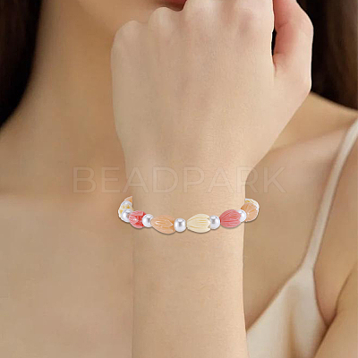 120Pcs 6 Colors Dyed Synthetic Coral Beads CORA-SC0001-28B-1