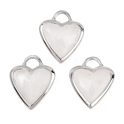 Natural Quartz Crystal Faceted Pendants G-Z154-01P-04-1