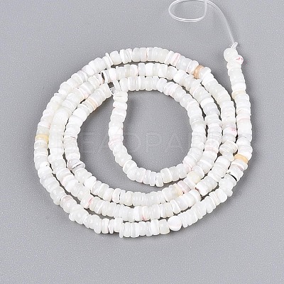 Natural Trochid Shell/Trochus Shell Beads Strands SSHEL-N040-21H-1