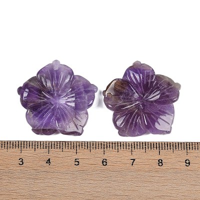 Natural Amethyst Carved Pendants X-G-B097-01A-17-1