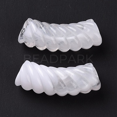 Two Tone Opaque Acrylic Beads OACR-A016-06H-1