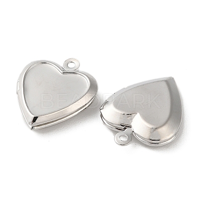 Rack Plating Brass Locket Pendants KK-G489-03P-1
