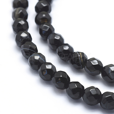 Natural Agate Beads G-J371-08-6mm-1