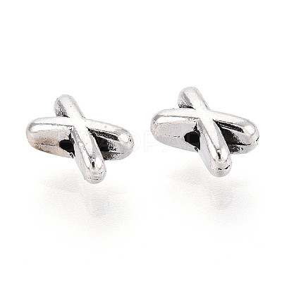 Tibetan Style Alloy Beads TIBE-N013-09AS-1