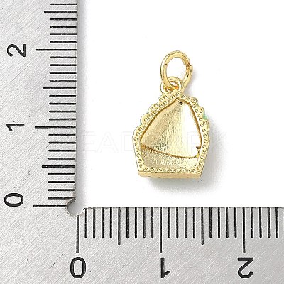 Brass Enamel Pendants KK-B155-05G-1