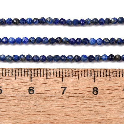 Natural Lapis Lazuli Beads Strands G-E351-09-1