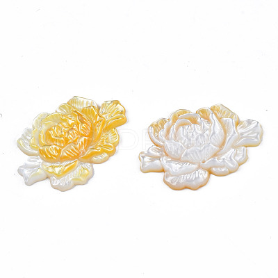 Natural Yellow Shell Link Connectors SSHEL-S258-103B-1