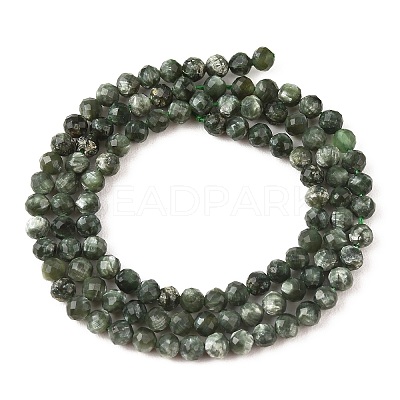 Natural Seraphinite Beads Strands G-K376-A02-4mm-1