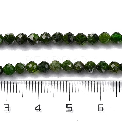 Natural Diopside Beads Strands X-G-G188-B14-02-1