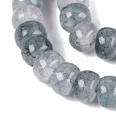 Ombre Effect Dyed Glass Beads Strands GLAA-Q106-05A-A17-1