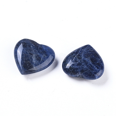 Natural Sodalite Heart Love Stone G-L533-55-1