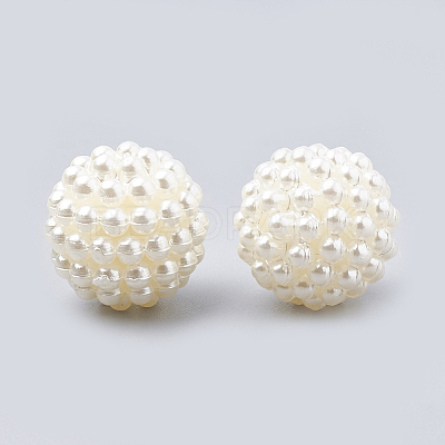 Imitation Pearl Acrylic Beads OACR-T004-10mm-21-A-1