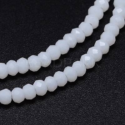 Faceted Rondelle Glass Beads Strands GLAA-M028-2mm-A12-1