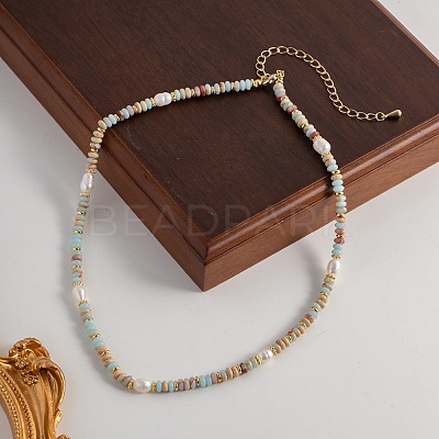 Natural Freshwater Pearl Potato Necklaces FS-WG9BE95-01-1