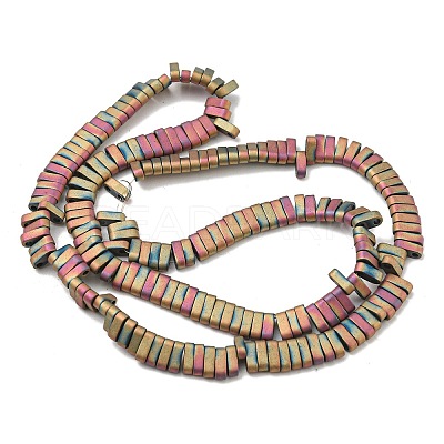 Electroplated Non-magnetic Synthetic Hematite Beads Strands G-C106-B01-01A-1