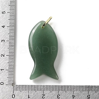 Natural Green Aventurine Pendants G-Z102-02G-04-1