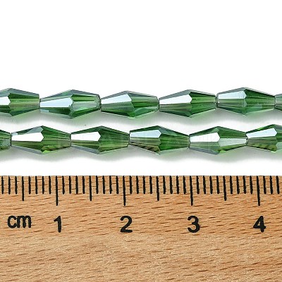 Transparent Electroplate Glass Beads Strands GLAA-K064-05A-PL05-1