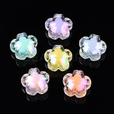 AB Color Transparent Acrylic Beads PACR-S221-009-1