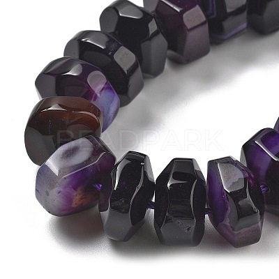 Natural Agate Beads Strands G-K392-A08-1