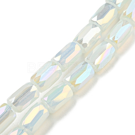 Imitation Jade Glass Beads Strands EGLA-P052-03A-02-1