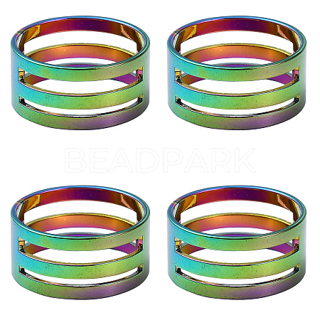 4Pcs Brass Rings RJEW-YW0001-06RC-1
