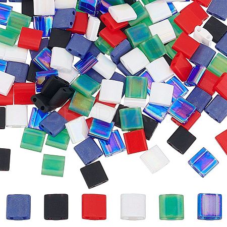 180Pcs 6 Style MIYUKI TILA Beads SEED-SC0001-05-1