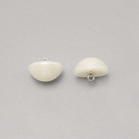 1-Hole Plastic Buttons BUTT-WH0022-06H-1