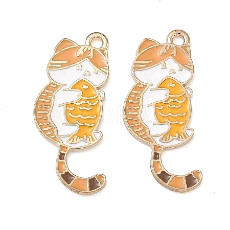 Alloy Enamel Pendants ENAM-A013-01A-G-1