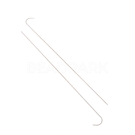 201 Stainless Steel Bented Beading Needles TOOL-WH0125-32B-1-1