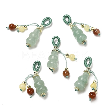 Natural Green Aventurine Pendants G-K341-12G-1