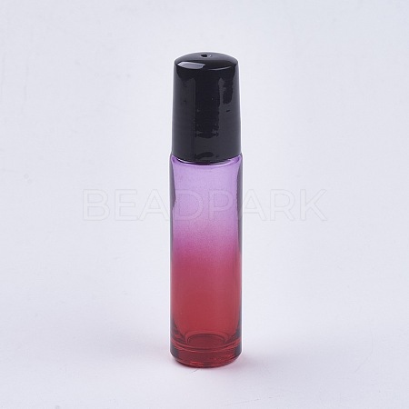 10ml Glass Gradient Color Essential Oil Empty Roller Ball Bottles MRMJ-WH0011-B04-10ml-1