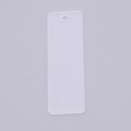 Transparent Acrylic Big Pendants TACR-WH0001-38A-1