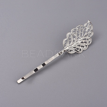 Hair Accessories Iron Hair Bobby Pin Findings IFIN-L035-02P-1