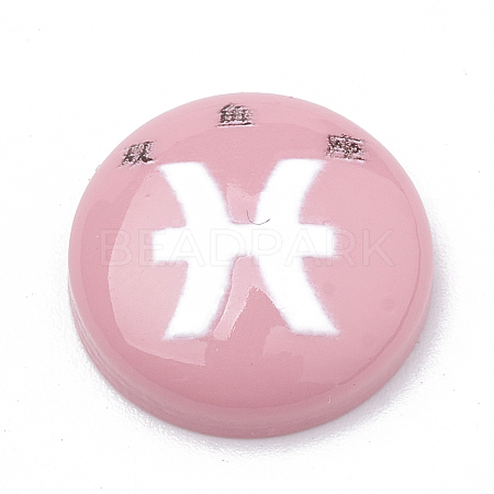 Constellation/Zodiac Sign Resin Cabochons CRES-N010-07H-1
