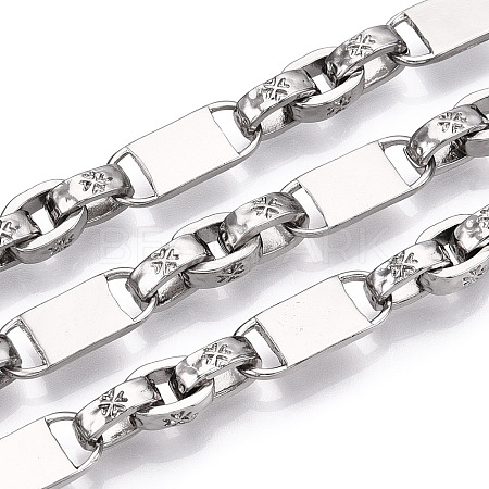 Alloy Irregularity Lock Link Chain LCHA-T001-14P-1