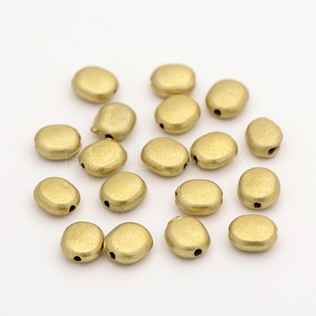 Oval Matte Style Plastic Beads KY-E003-11A-1