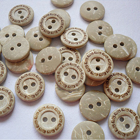 2-Hole Flat Round Buttons NNA0YXV-1