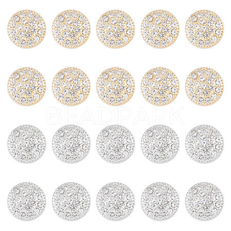 20Pcs 2 Colors 1-Hole ABS Plastic Shank Buttons BUTT-HY0001-06-1