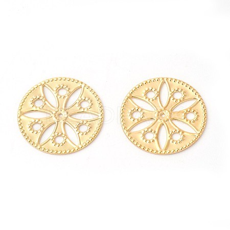 Brass Filigree Joiners Links X-KK-F772-13G-1