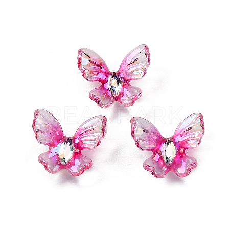 Rainbow Color Resin Cabochons CRES-R459-02E-1