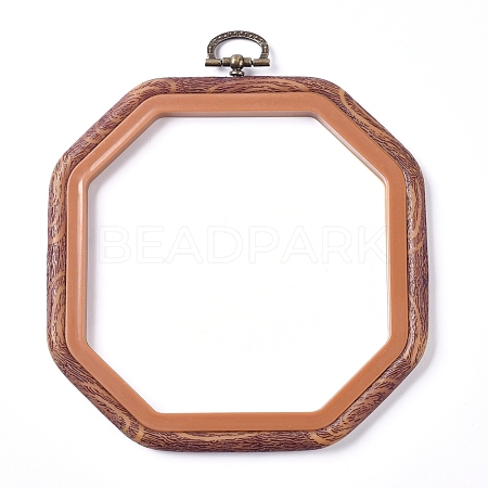 Plastic Cross Stitch Embroidery Hoops X-FIND-WH0052-14-1