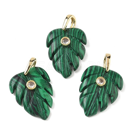 Synthetic Malachite Pendants GG-CBA105B-01B-G-1
