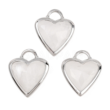 Natural Quartz Crystal Faceted Pendants G-Z154-01P-04-1