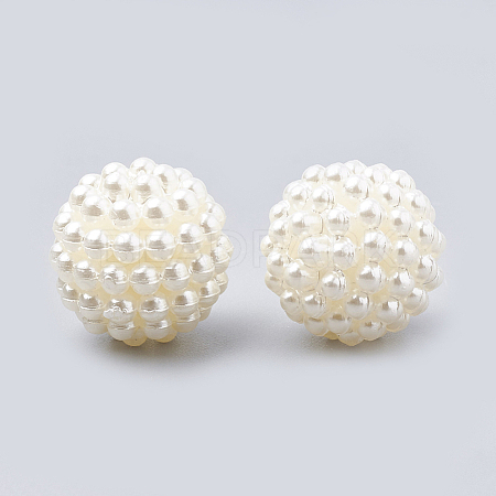 Imitation Pearl Acrylic Beads OACR-T004-10mm-21-A-1