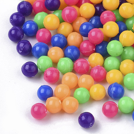 Opaque Acrylic Beads MACR-N008-16B-1