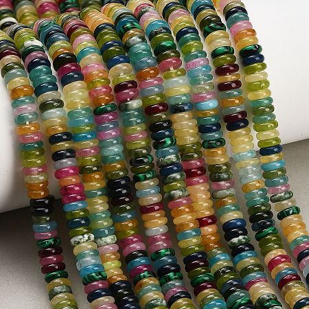 Dyed Natural White Jade Beads Strands GG-CBA47A4-C02-2X6MM-1