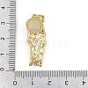 Brass Micro Pave Cubic Zirconia Pendants KK-D409-49G-01-3