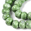 Opaque Baking Paint Glass Beads Strands GLAA-Q110-03A-11-3